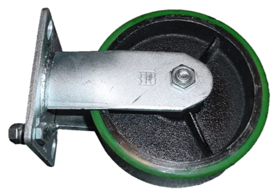 Caster wheel on vacuum dehydrator for portable mobility and easy transport of oil purification system