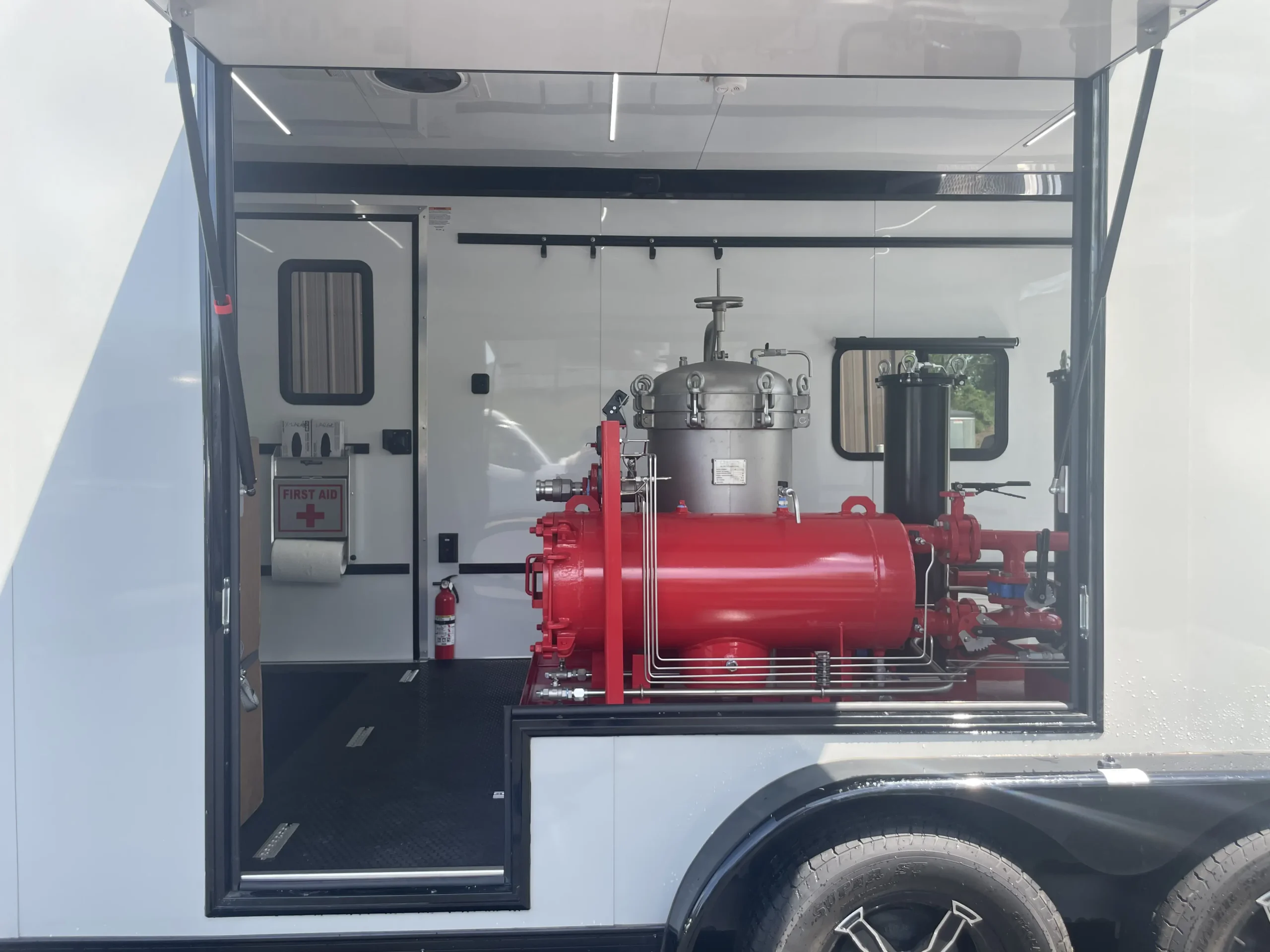 polishing system loaded up ready to ship Mobile Fuel Polishing Trailer