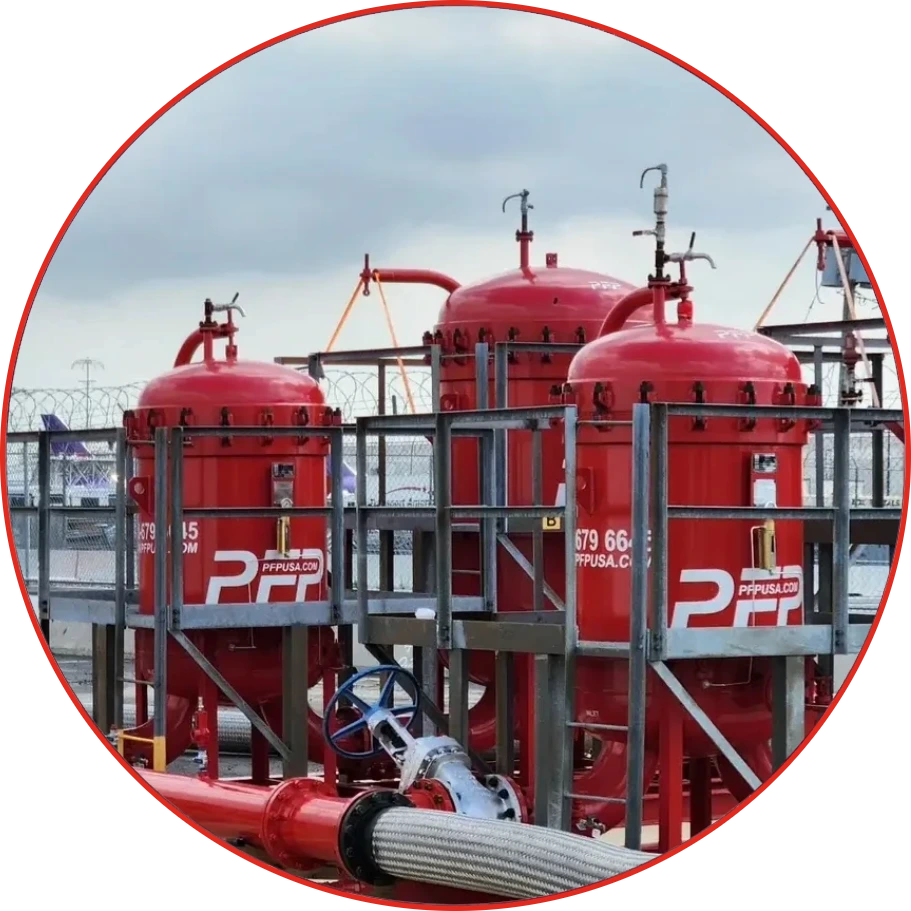 Aviation Filtration Services (1) PFP Filter Vessels at Airport High-Flow Flushing Operation.