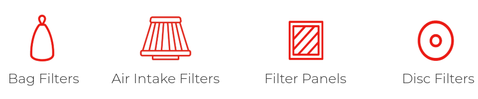 We manufacture bag filters, disc filters, air intake filters, panel filters, and much more! We manufacture bag filters, disc filters, air intake filters, panel filters, and much more!